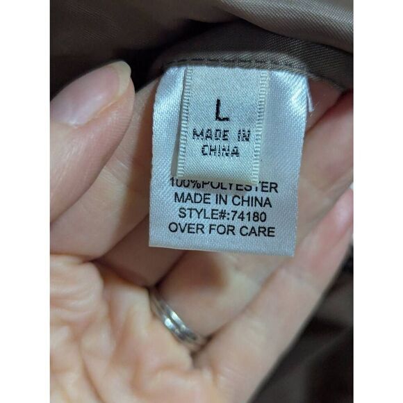 Travelsmith Men's Multi-Color Houndstooth Pattern Front-Zip Lined Wool Jacket Si - Picture 6 of 10